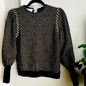 Vintage Mary Mcfadden Metallic Thread Sweater